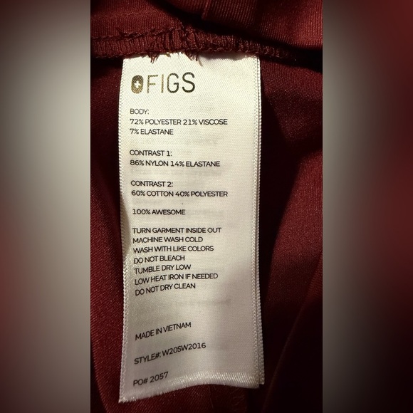 Women's Burgundy Jogger Pants - Picture 11 of 11